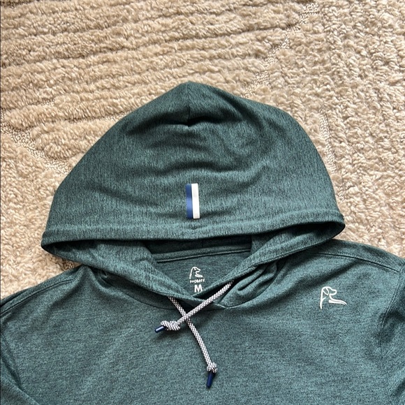 Rhoback Green Pullover Hoodie Sweatshirt - Picture 2 of 5